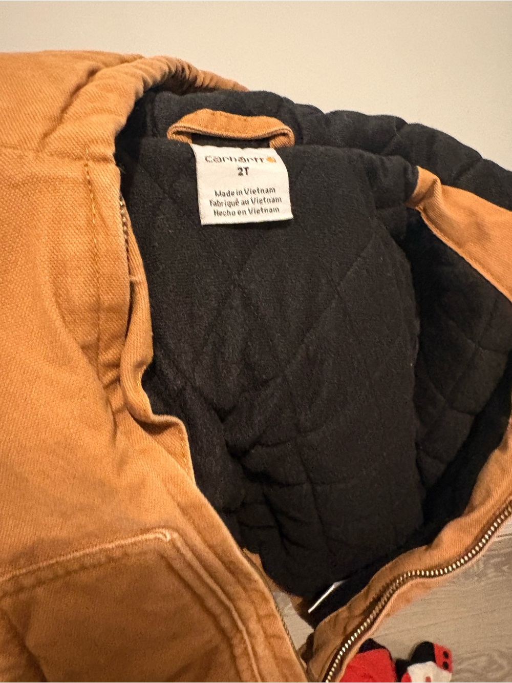 Carhartt Tan Kids' Hooded Duck Canvas Jacket - Picture 7 of 7